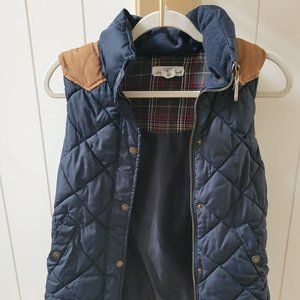 blue H&M winter vest size 4